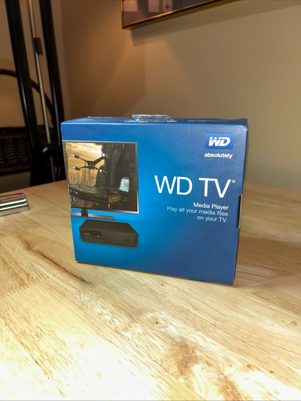 WD MN0000BK-00 TV MEDIA PLAYER  + Remote C3H New Sealed In Box Western Digital